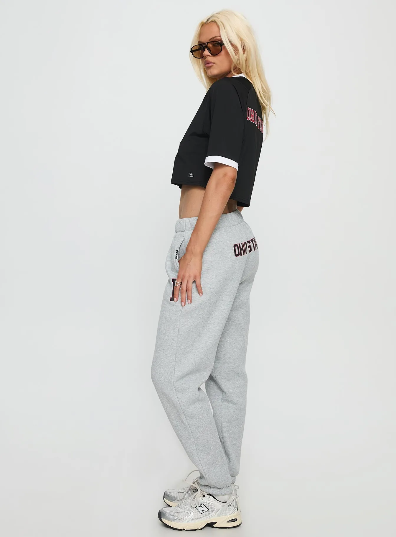 Ohio State Basic Sweatpants Grey sold by Princess Polly product image thumbnail 3