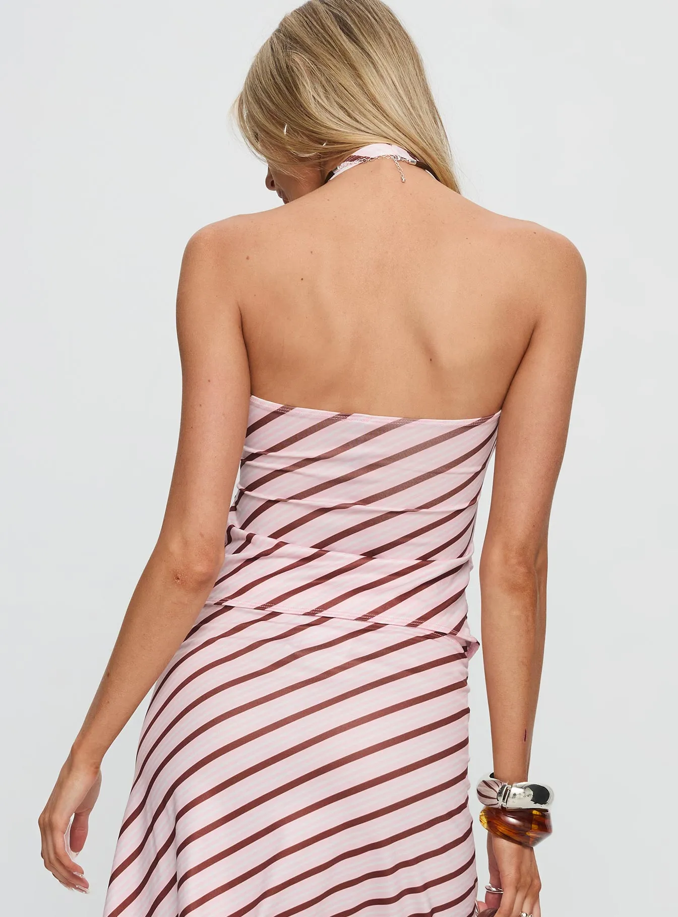 Fayez Top Diagonal Pink Stripe sold by Princess Polly product image thumbnail 5