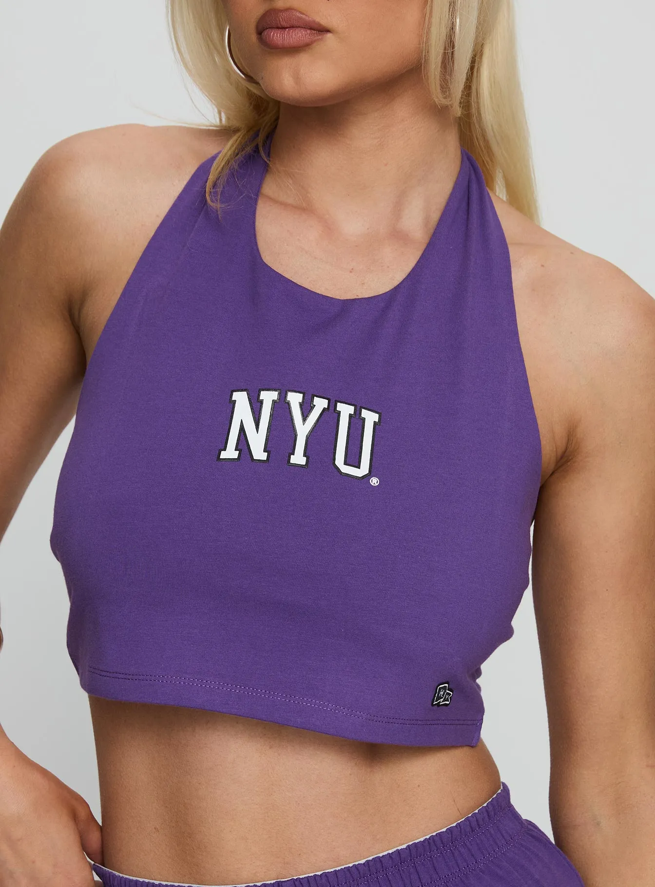 NYU Tailgate Halter Top Violet sold by Princess Polly product image thumbnail 5