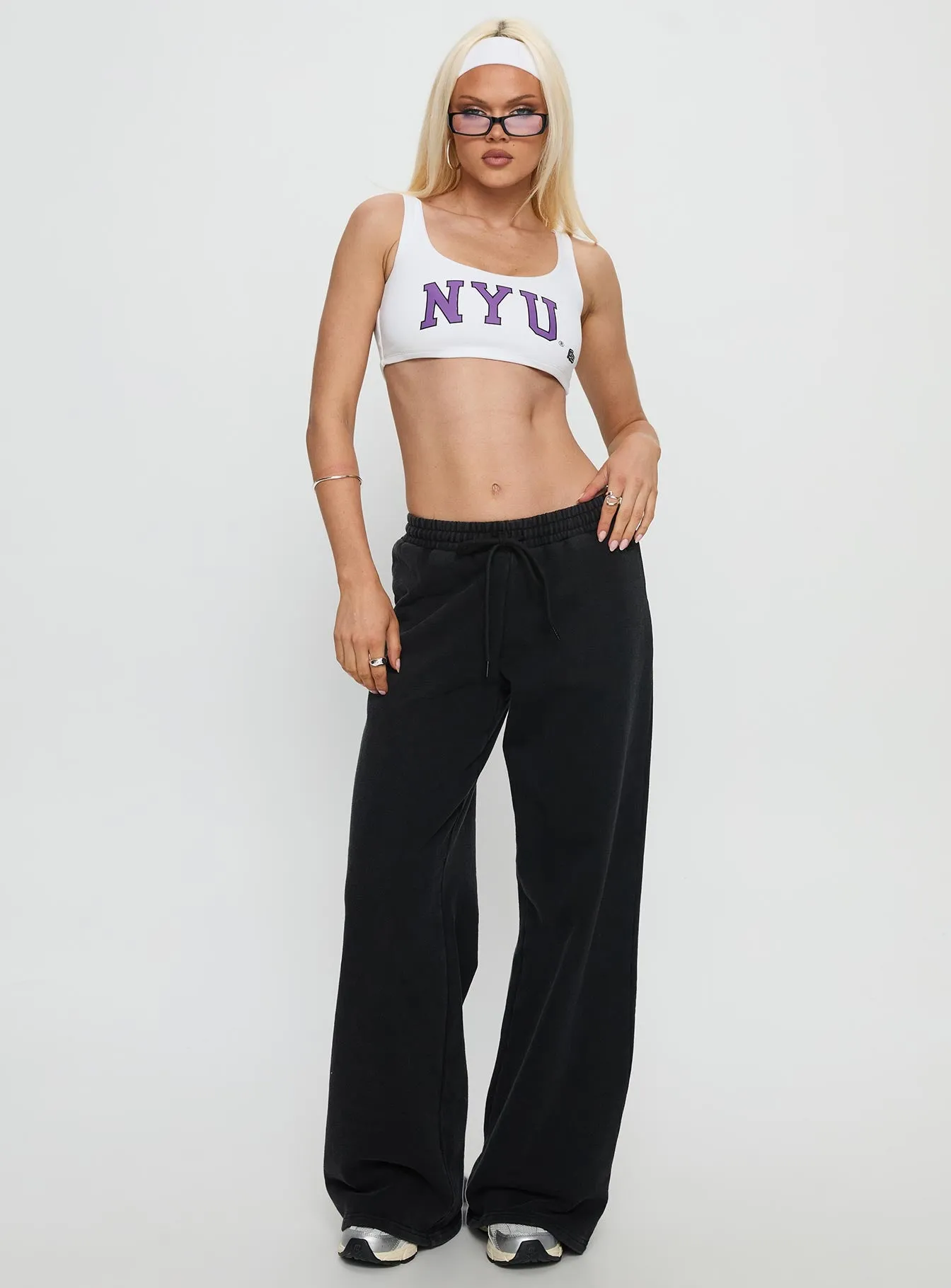 NYU Scoopneck Tank Top White sold by Princess Polly product image thumbnail 3