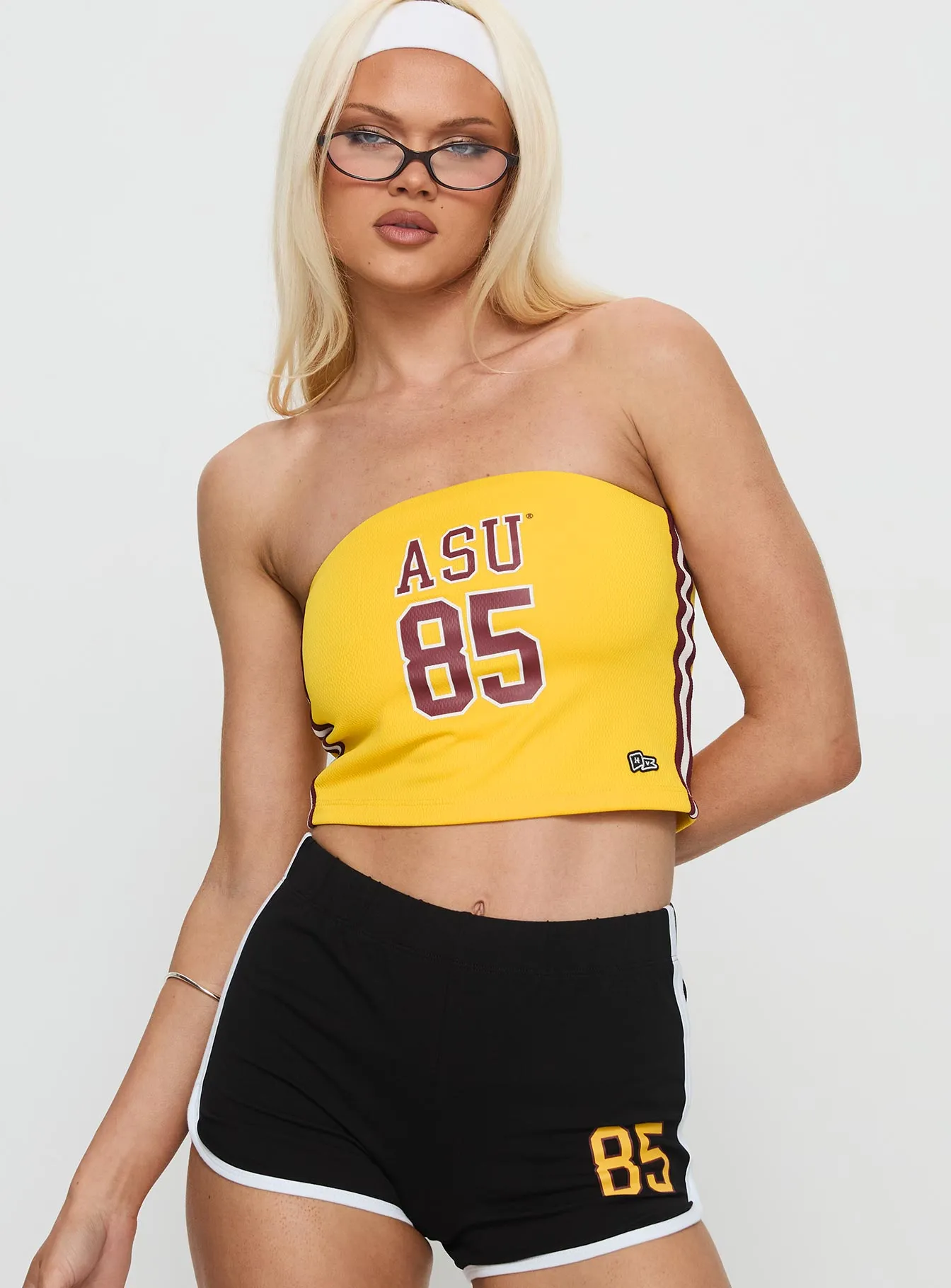 ASU Jersey Tube Top Gold sold by Princess Polly