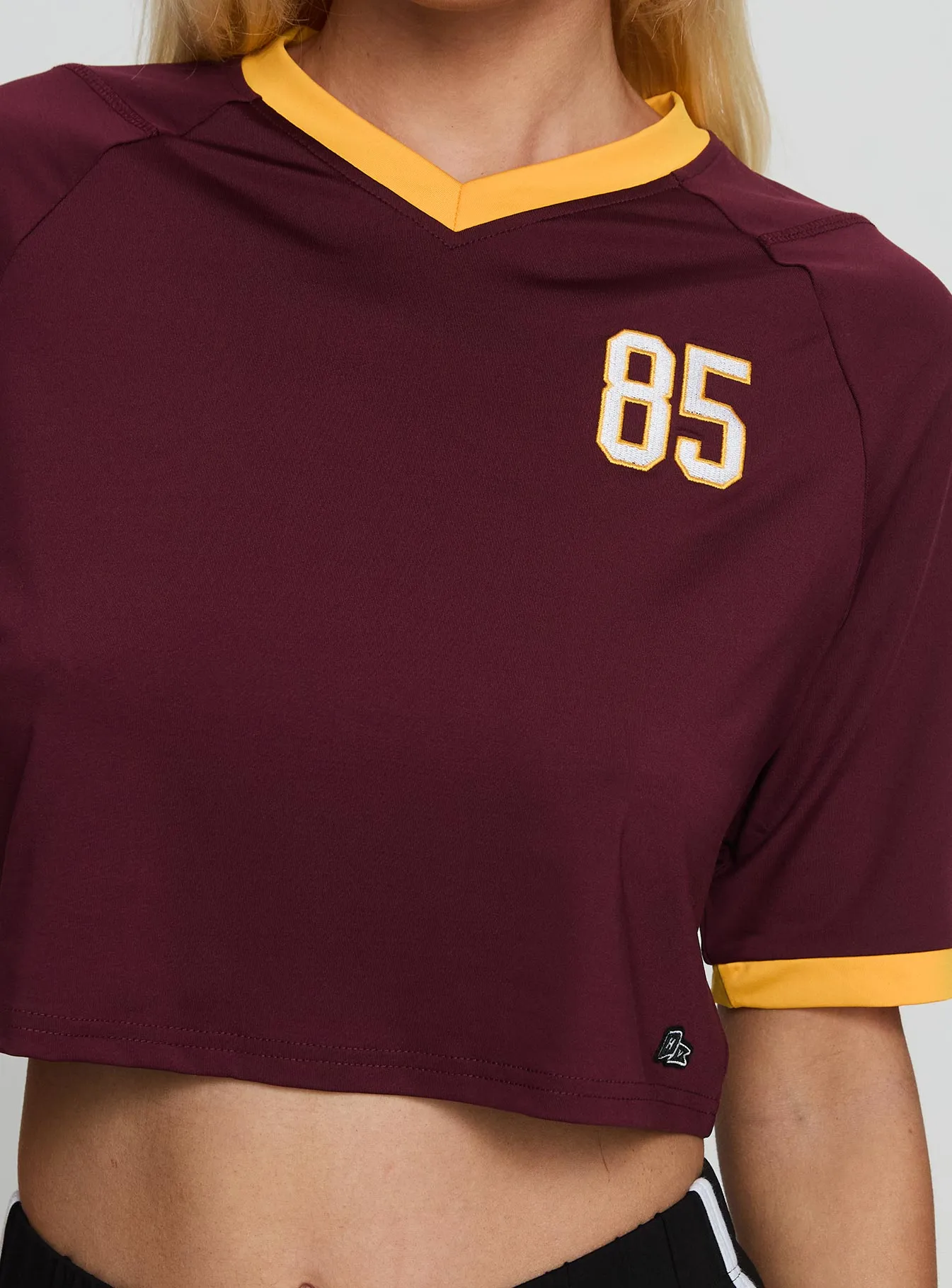 ASU Cropped Soccer Jersey Tee Maroon sold by Princess Polly product image thumbnail 5