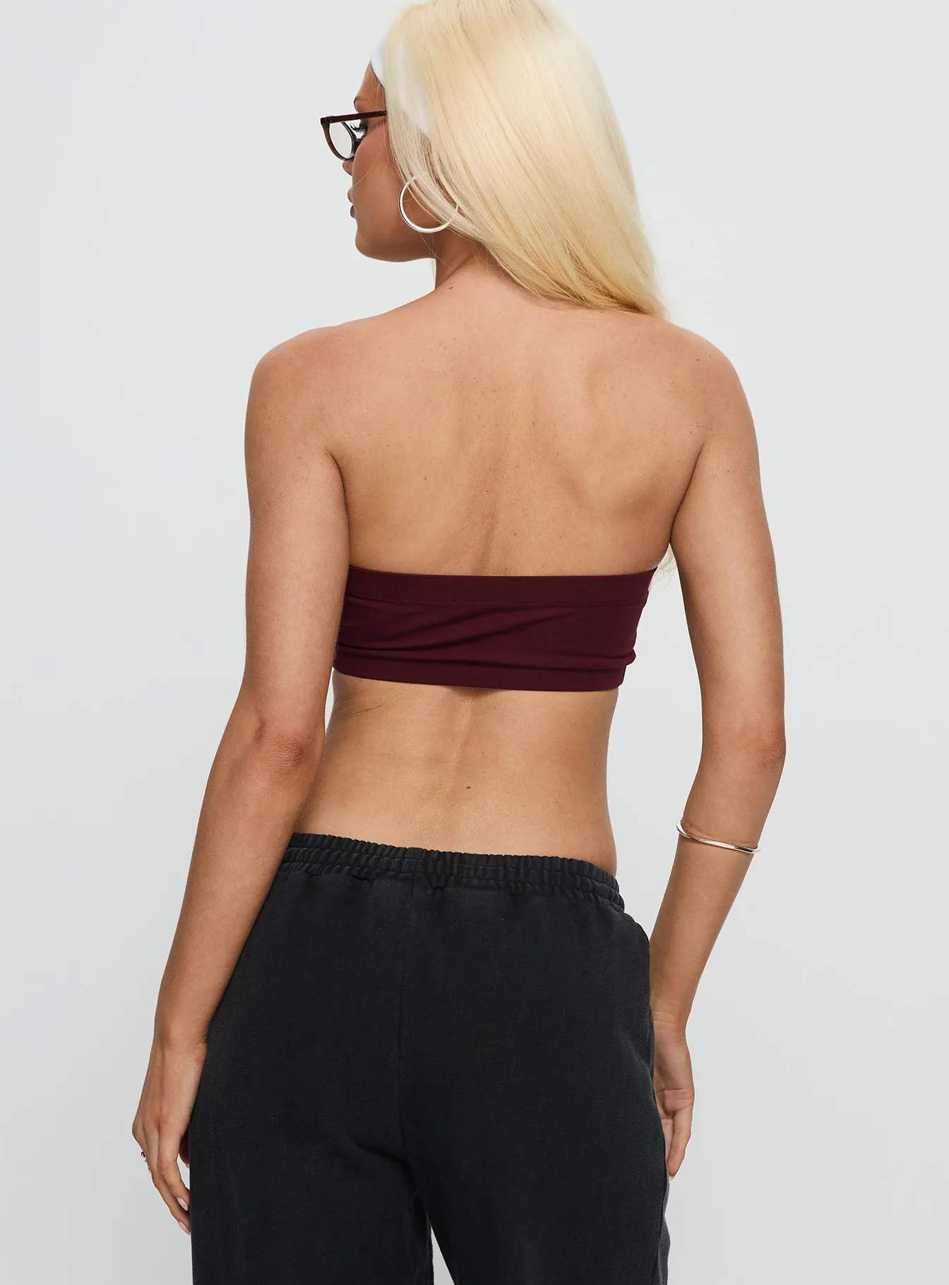 ASU Bandeau Top Maroon sold by Princess Polly product image thumbnail 5