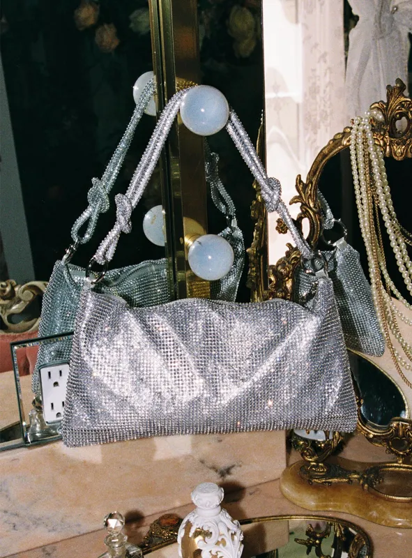 Penelopy Shimmer Bag Silver made by Princess Polly