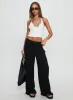 Essences Shirred Peplum Top White sold by Princess Polly
