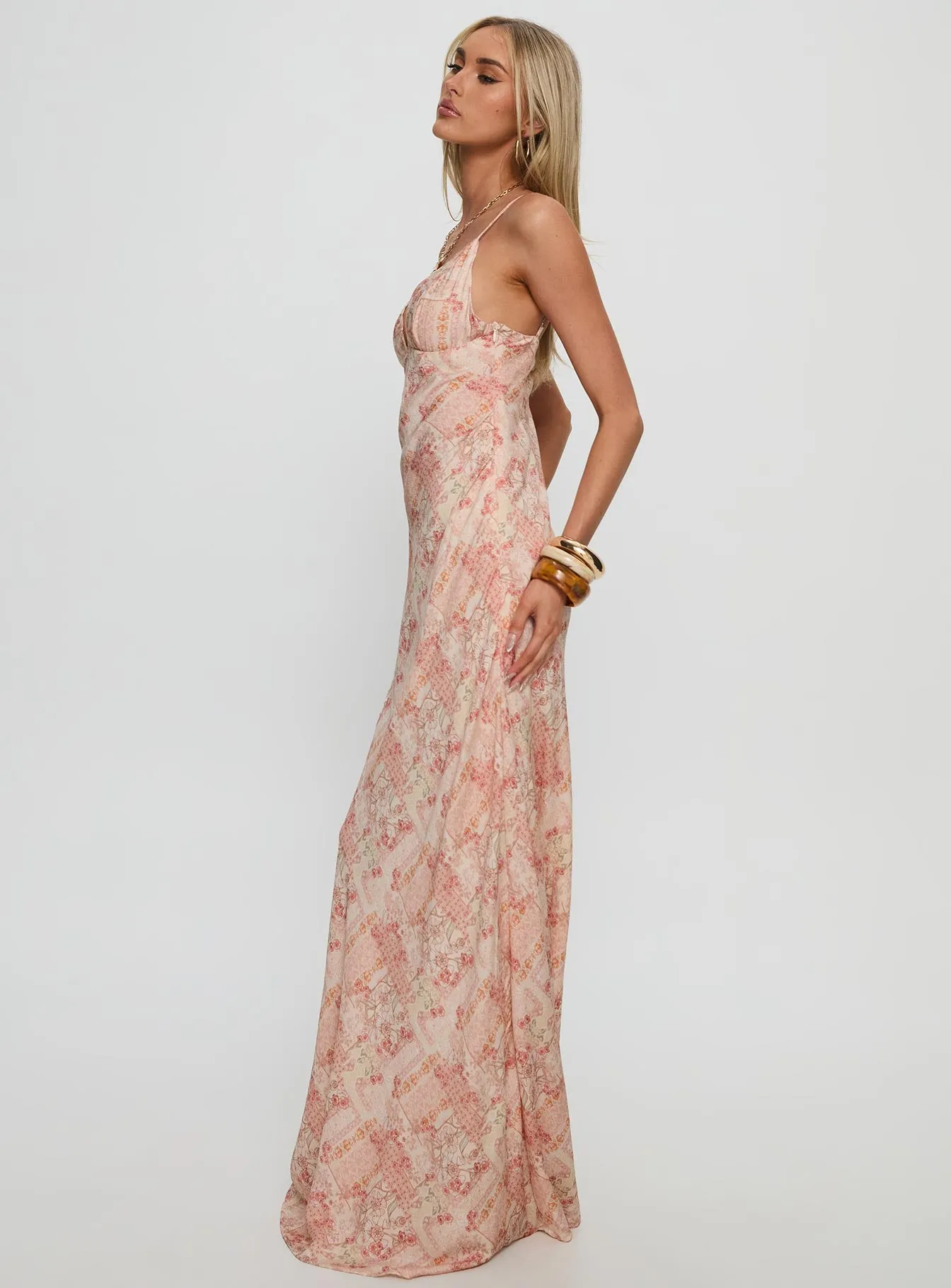 Magnolias Splice Maxi Dress Vintage Multi sold by Princess Polly product image thumbnail 3