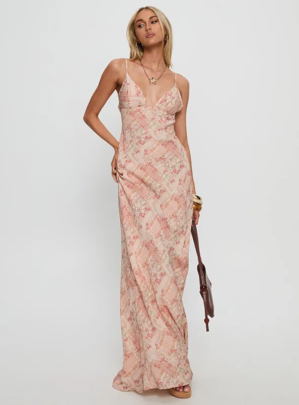 Magnolias Splice Maxi Dress Vintage Multi sold by Princess Polly