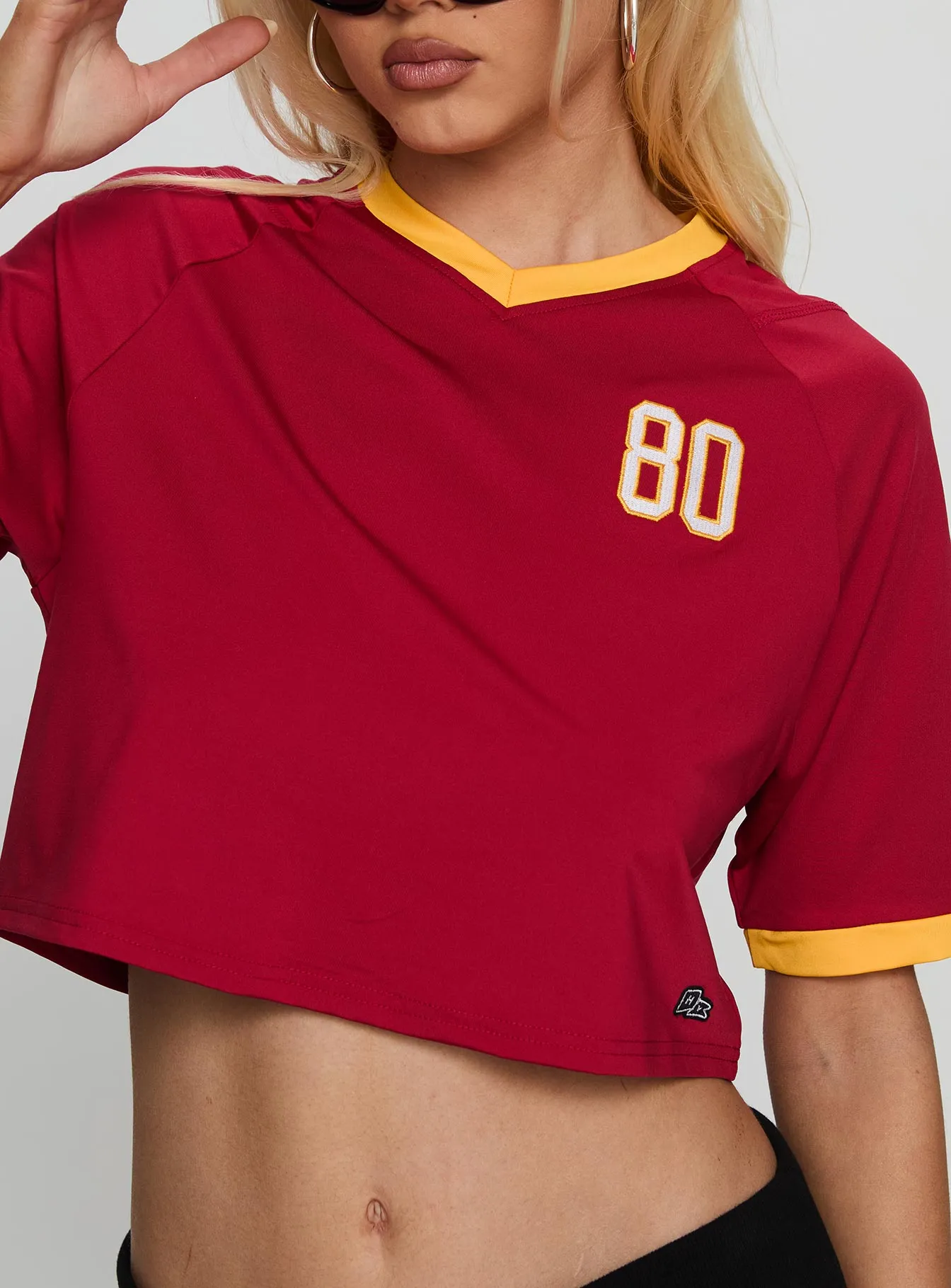 USC Cropped Soccer Jersey Tee Cardinal sold by Princess Polly product image thumbnail 5