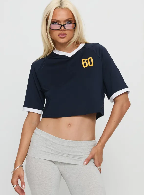 UC San Diego Cropped Soccer Jersey Tee Blue sold by Princess Polly