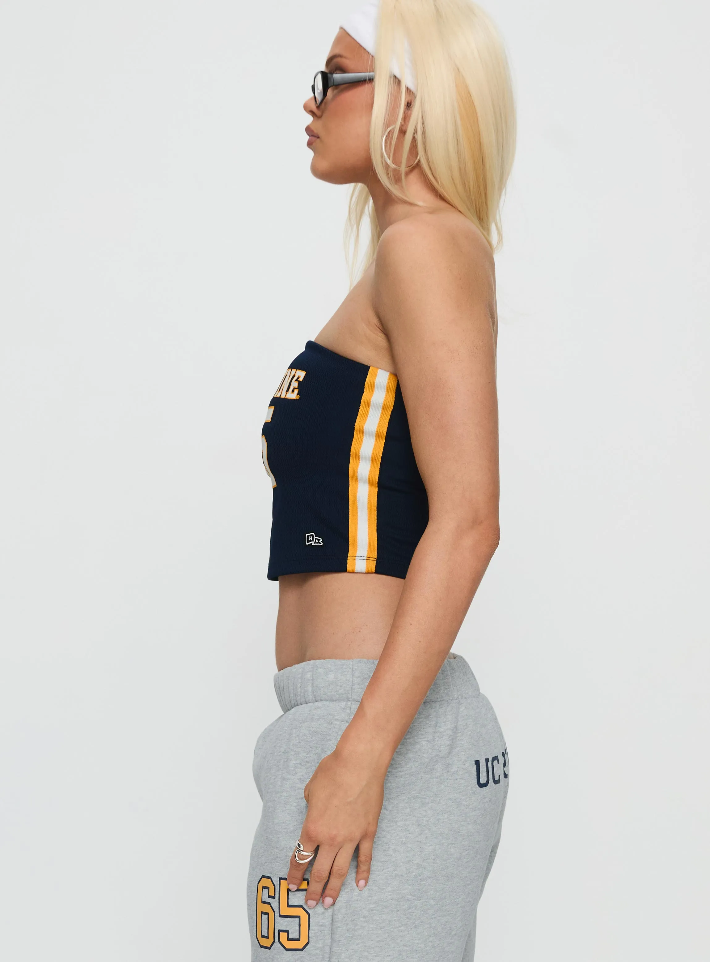 UC Irvine Jersey Tube Top Blue sold by Princess Polly product image thumbnail 4