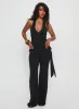 Enchantress Wide Leg Jumpsuit Black sold by Princess Polly