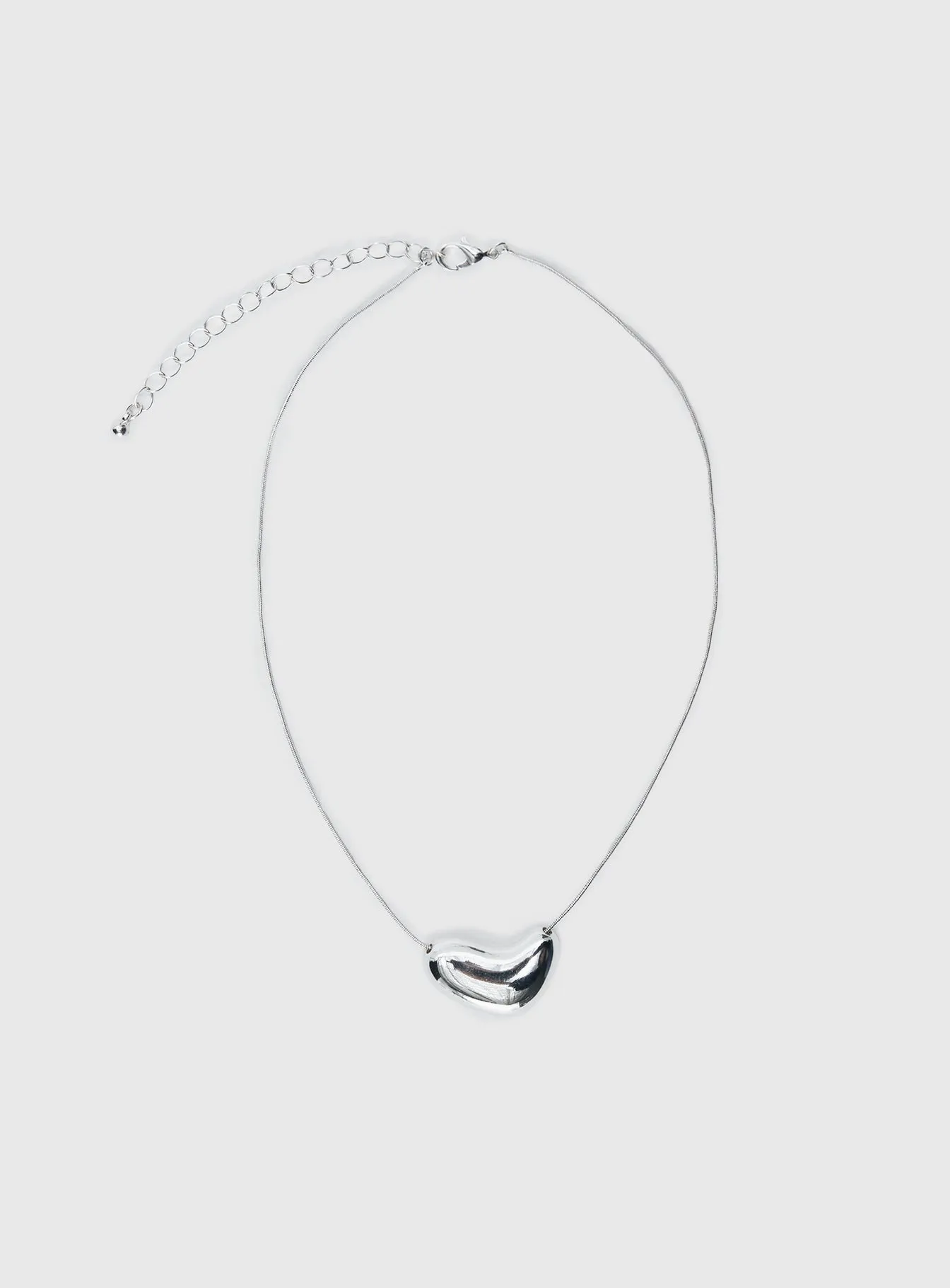 Noteworthy Pendant Necklace Silver sold by Princess Polly product image thumbnail 2