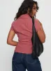 Cottesloe Blouse Top Red Check sold by Princess Polly