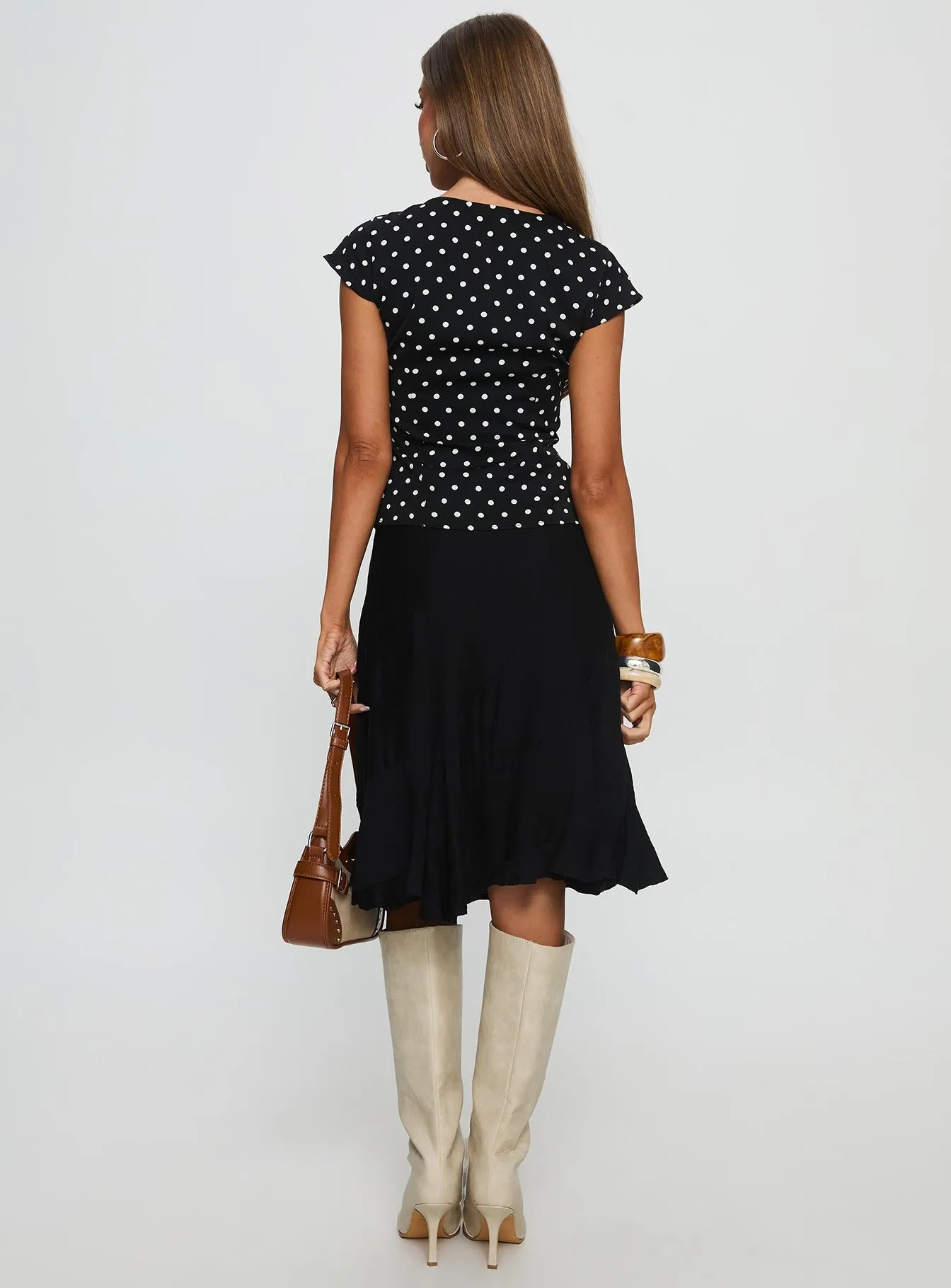 With Kindness Midi Skirt Black sold by Princess Polly product image thumbnail 5