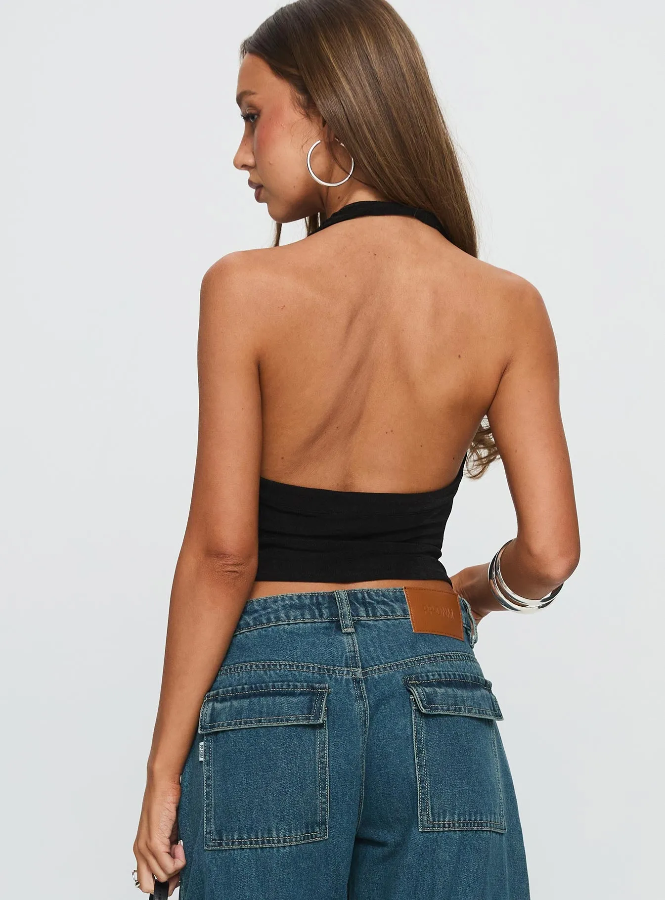 Where Were You Cowl Neck Top Black sold by Princess Polly product image thumbnail 5