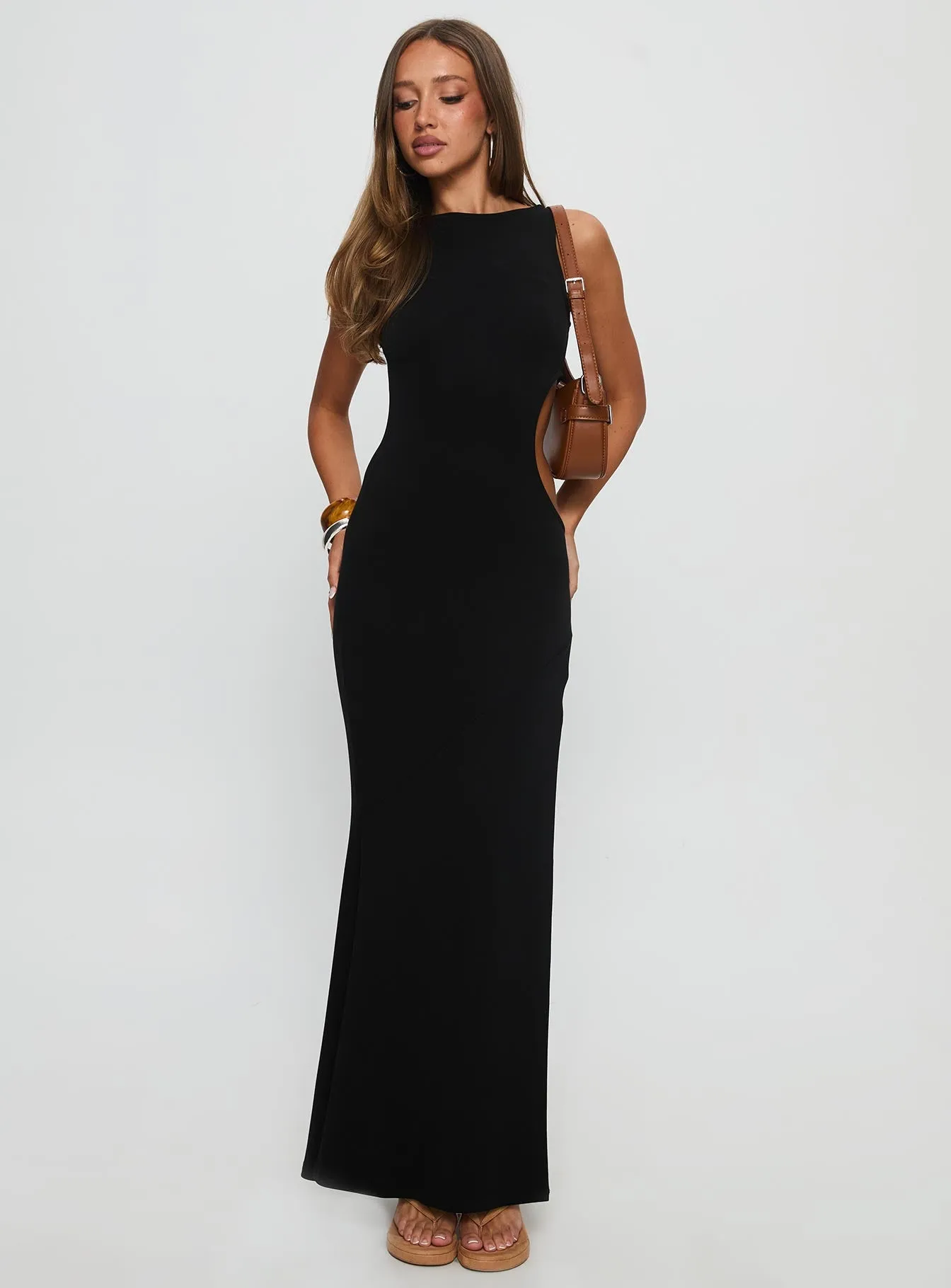 Sorcerer Keyhole Maxi Dress Black sold by Princess Polly product image thumbnail 2