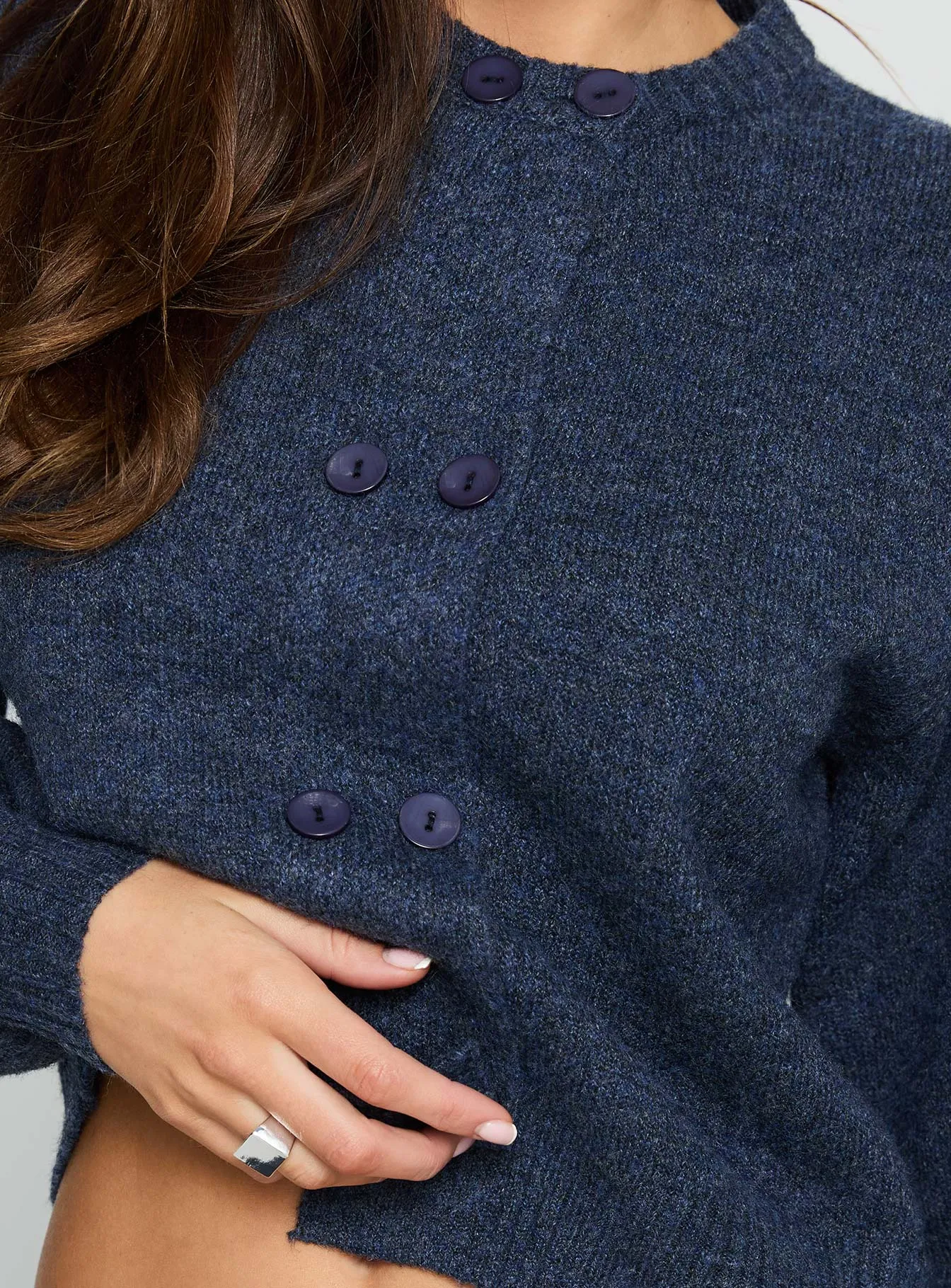 Kammi Button Up Cardigan Navy sold by Princess Polly product image thumbnail 5