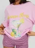 Lemon Drop Oversized Top Pink sold by Princess Polly