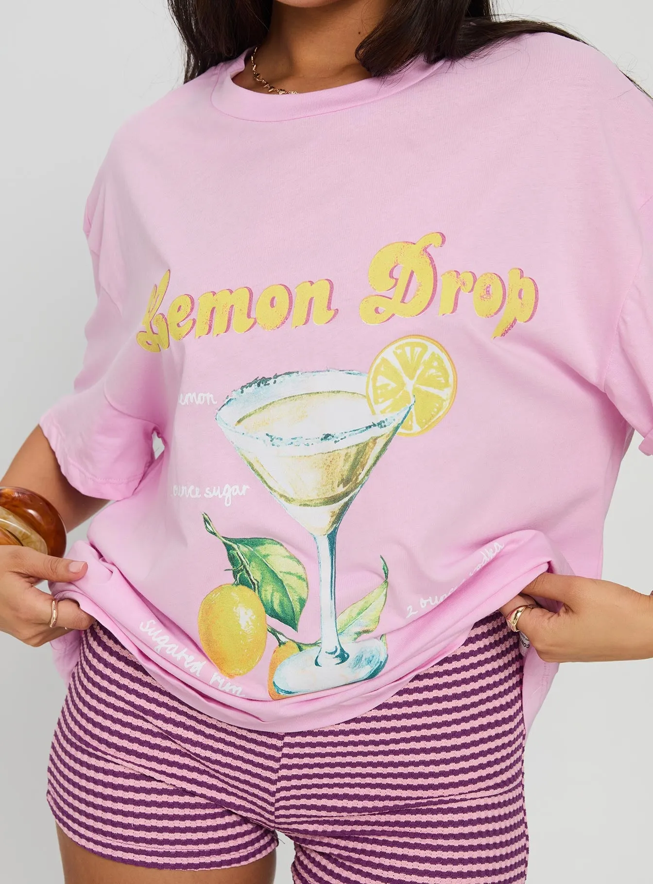 Lemon Drop Oversized Top Pink sold by Princess Polly product image thumbnail 5