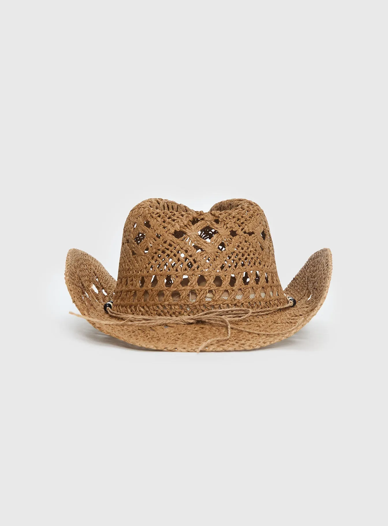 Azuria Straw Cowboy Hat Tan sold by Princess Polly product image thumbnail 4