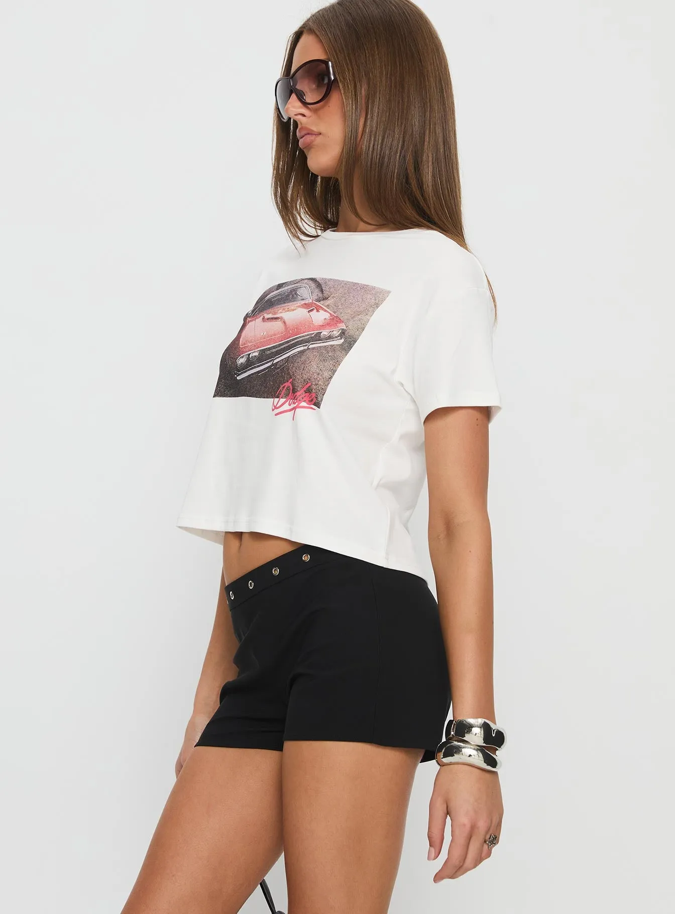 Last Minute Eyelet Shorts Black sold by Princess Polly product image thumbnail 4