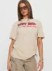 Betty Boop Beach Mode Oversized Graphic Top Washed White sold by Princess Polly