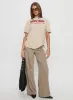Betty Boop Beach Mode Oversized Graphic Top Washed White sold by Princess Polly