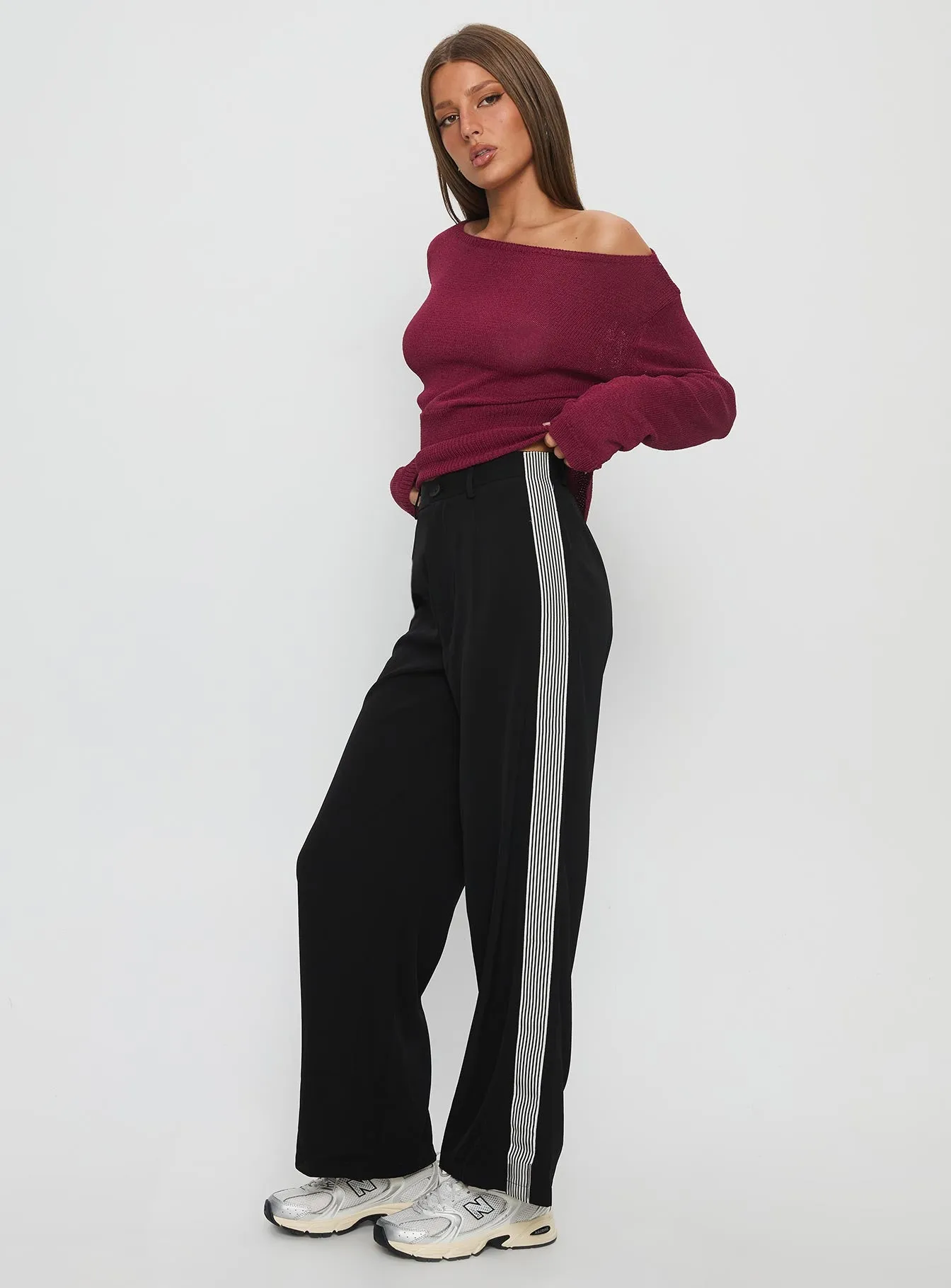 Fusion Tailored Track Pant Black sold by Princess Polly product image thumbnail 3