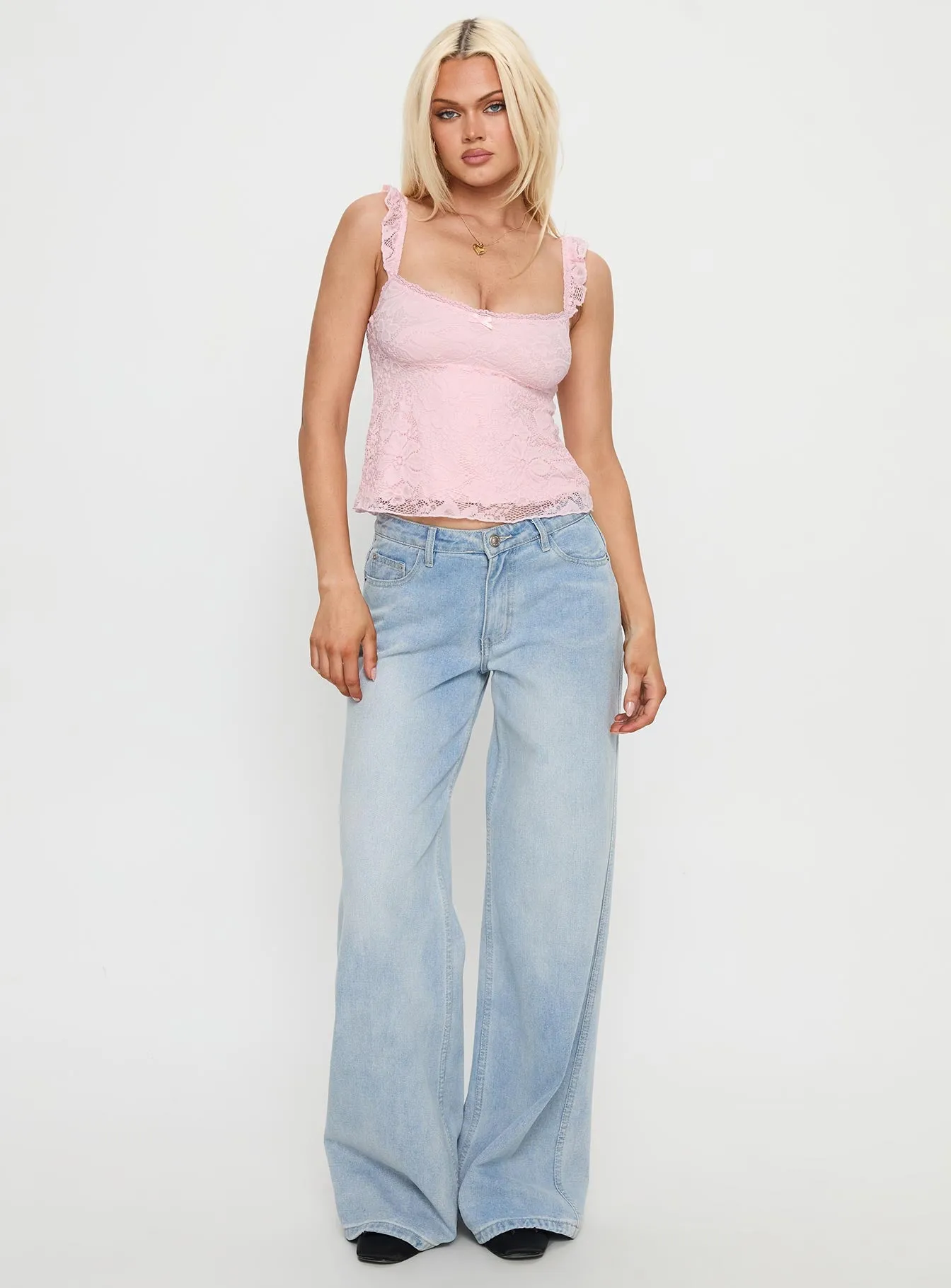 Madaleine Lace Top Pink sold by Princess Polly product image thumbnail 3