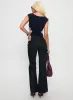Slow Ride Mid Rise Bootleg Belted Jeans Dark Indigo Blue sold by Princess Polly