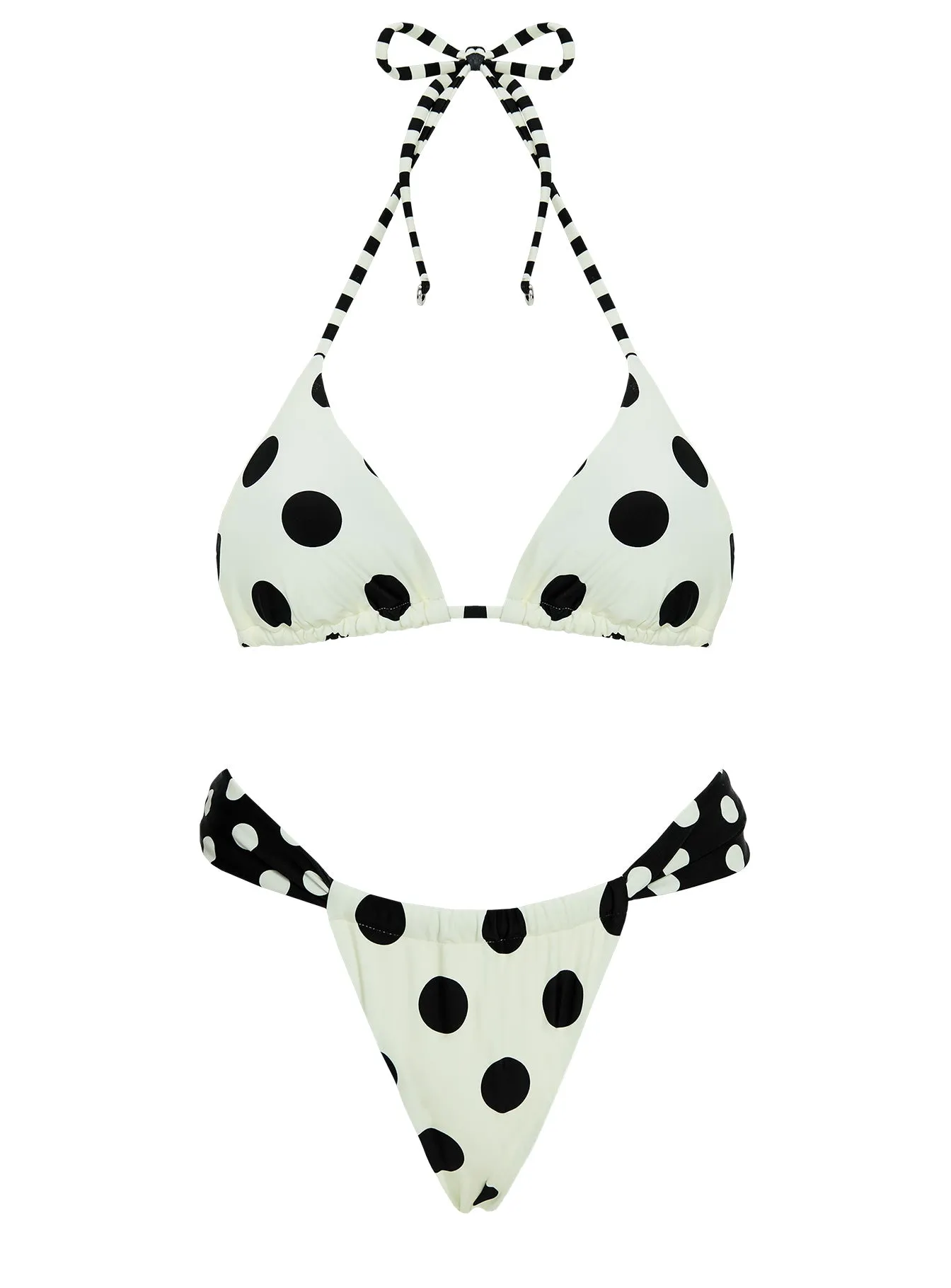 Jenner Triangle Bikini Top Cream / Polka Dot sold by Princess Polly product image thumbnail 5
