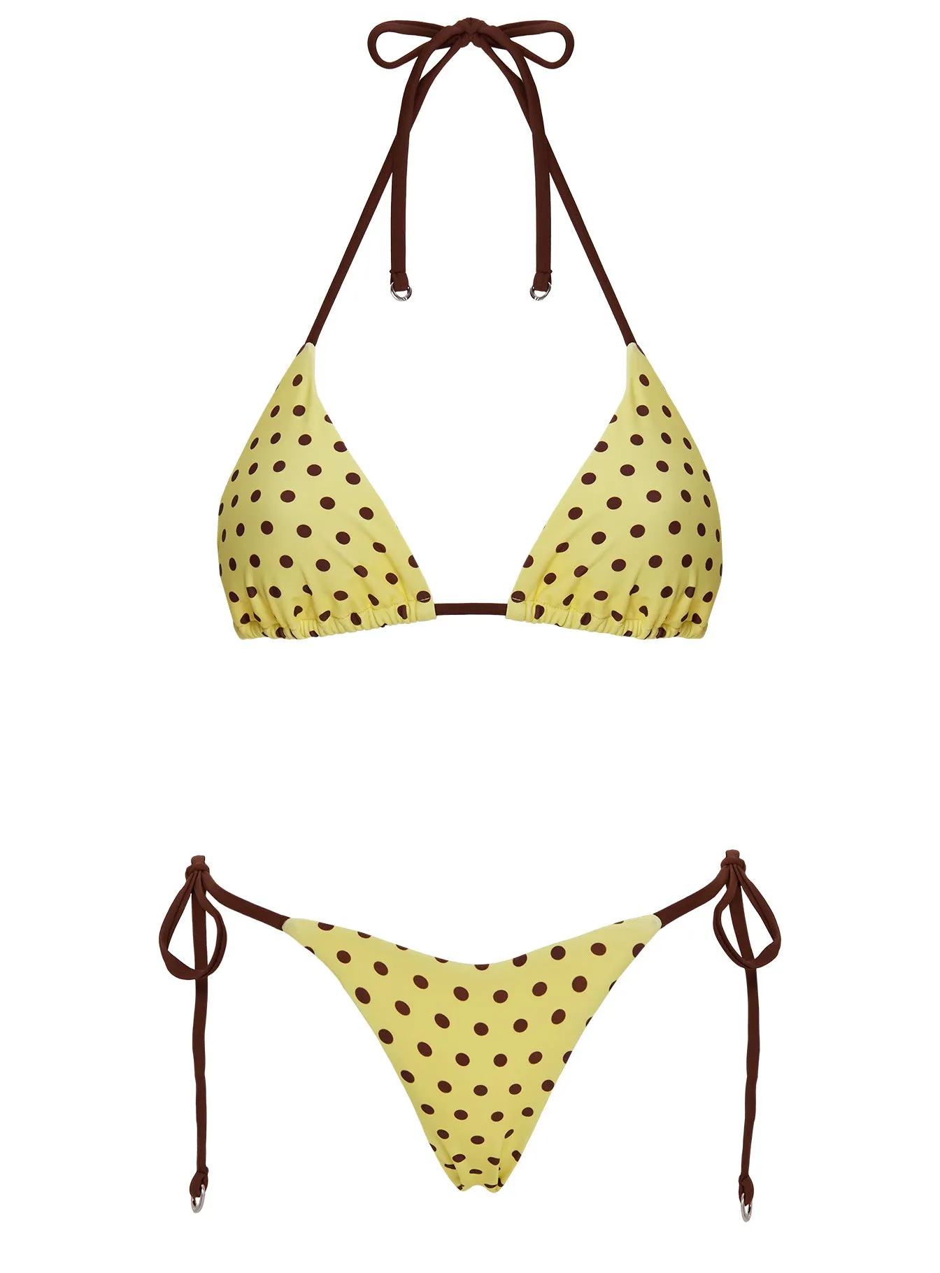 Crispy Bikini Bottoms Yellow / Polka Dot sold by Princess Polly product image thumbnail 5