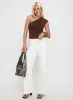 Amelyn One Shoulder Top Brown sold by Princess Polly