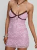 Moonpool Lace Trim Mini Dress Multi Floral sold by Princess Polly