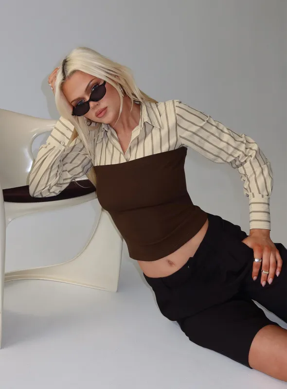 Dawnette Layered Long Sleeve Top Multi sold by Princess Polly