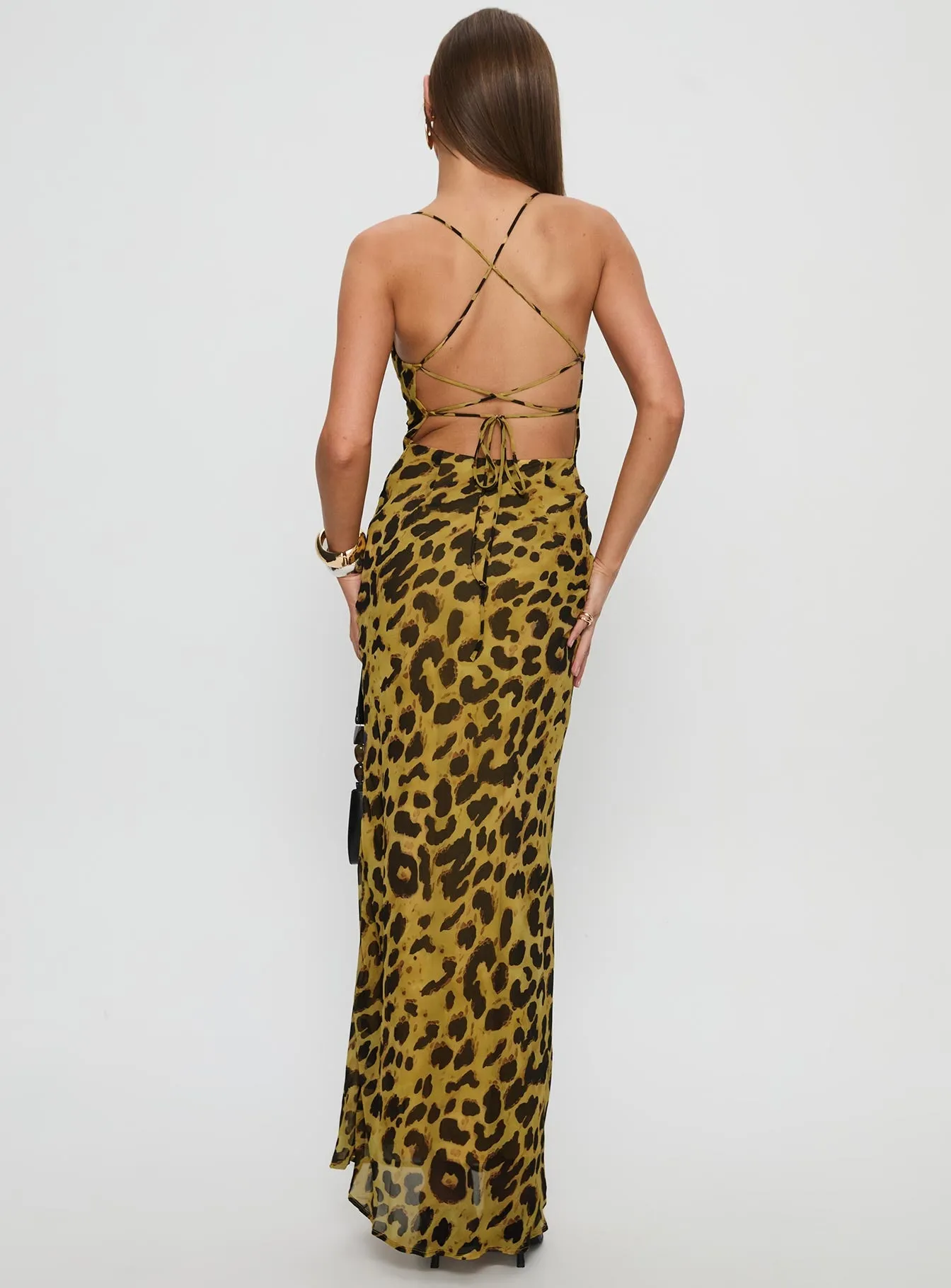 Celena Maxi Dress Leopard sold by Princess Polly product image thumbnail 5