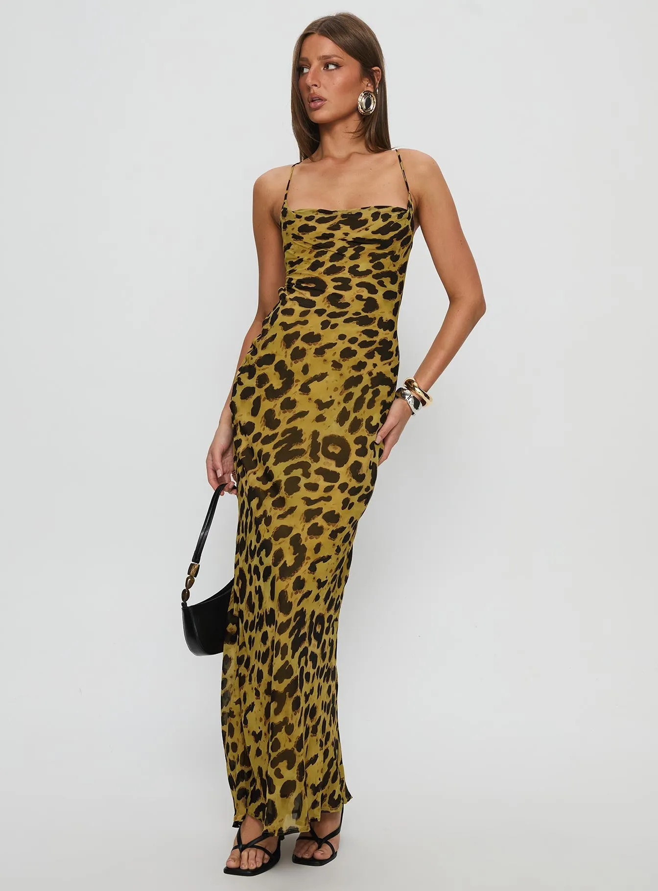 Celena Maxi Dress Leopard sold by Princess Polly product image thumbnail 3