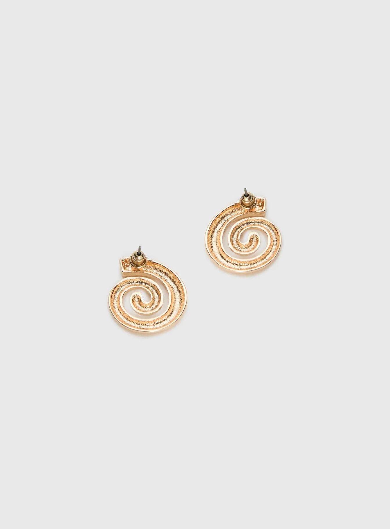 Ameleah Spiral Earrings Gold sold by Princess Polly product image thumbnail 4
