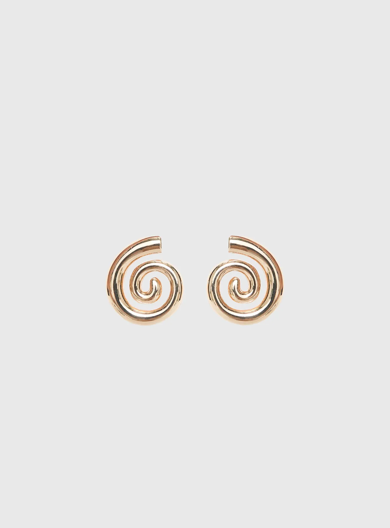 Ameleah Spiral Earrings Gold sold by Princess Polly product image thumbnail 2