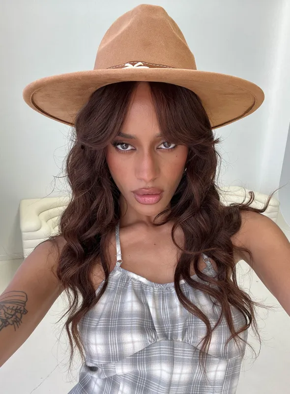 Grapevine Cowboy Hat Tan sold by Princess Polly