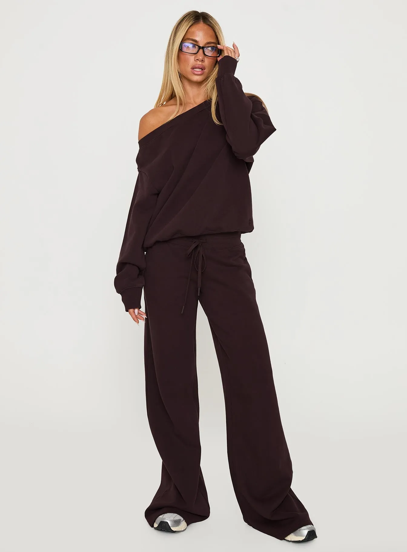 Dodie Wide Leg Pants Washed Brown sold by Princess Polly product image thumbnail 3