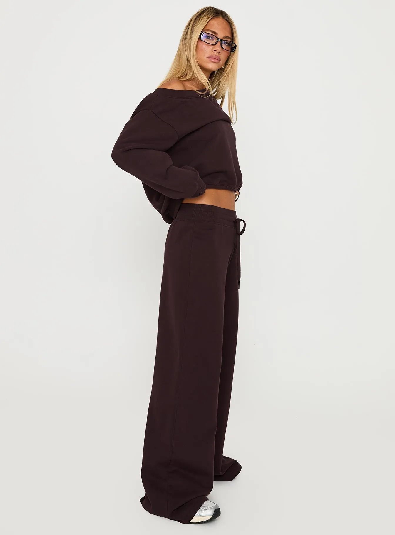Dodie Wide Leg Pants Washed Brown sold by Princess Polly product image thumbnail 4