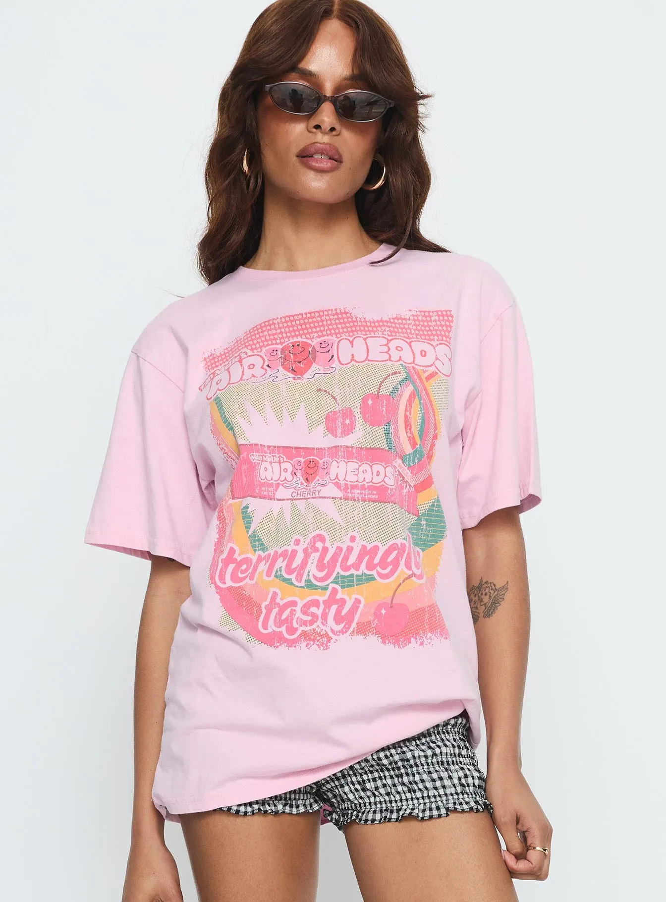 Airheads Oversized Graphic Tee Pink sold by Princess Polly