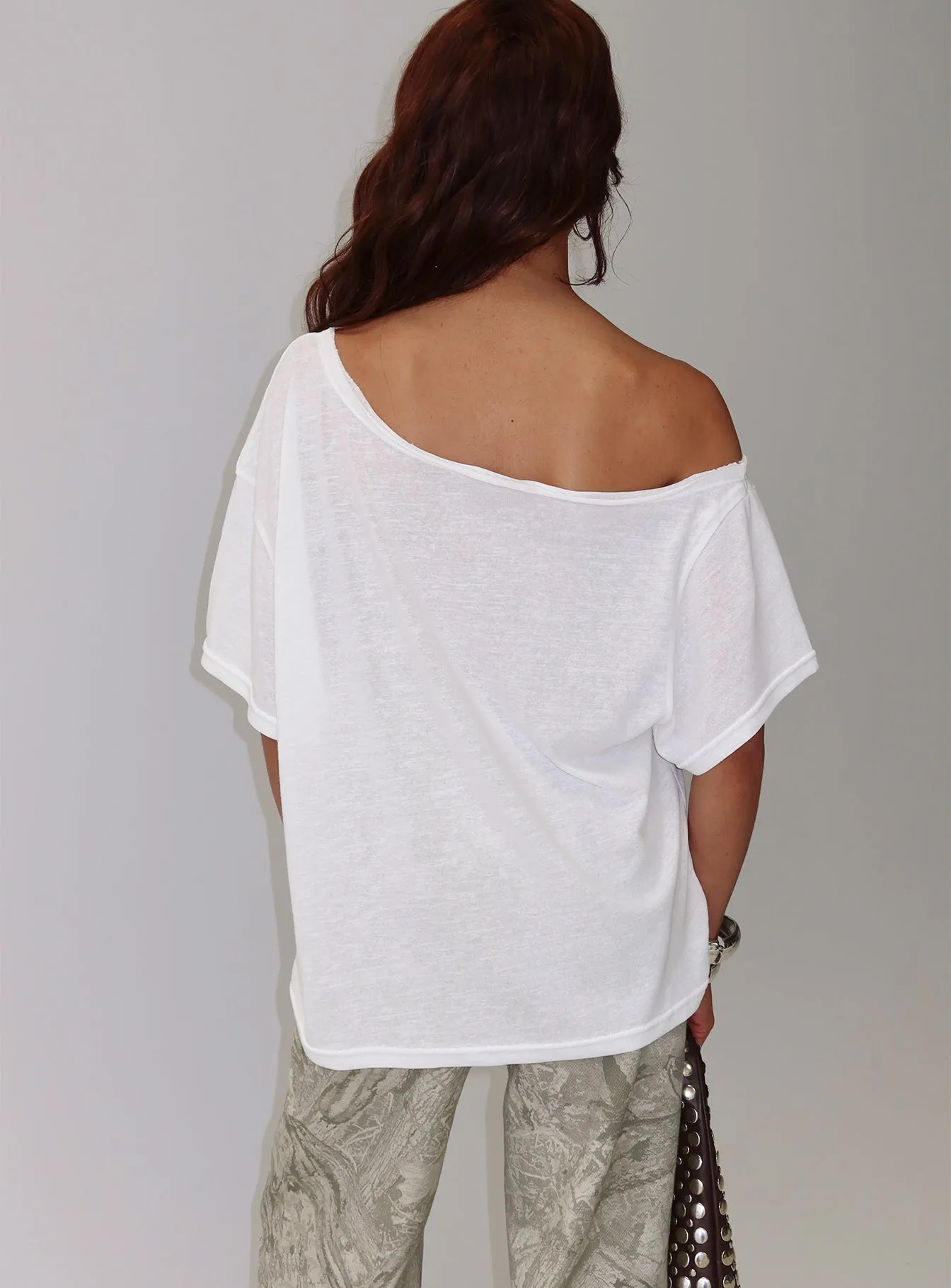Winny Off Shoulder Tee White sold by Princess Polly product image thumbnail 4