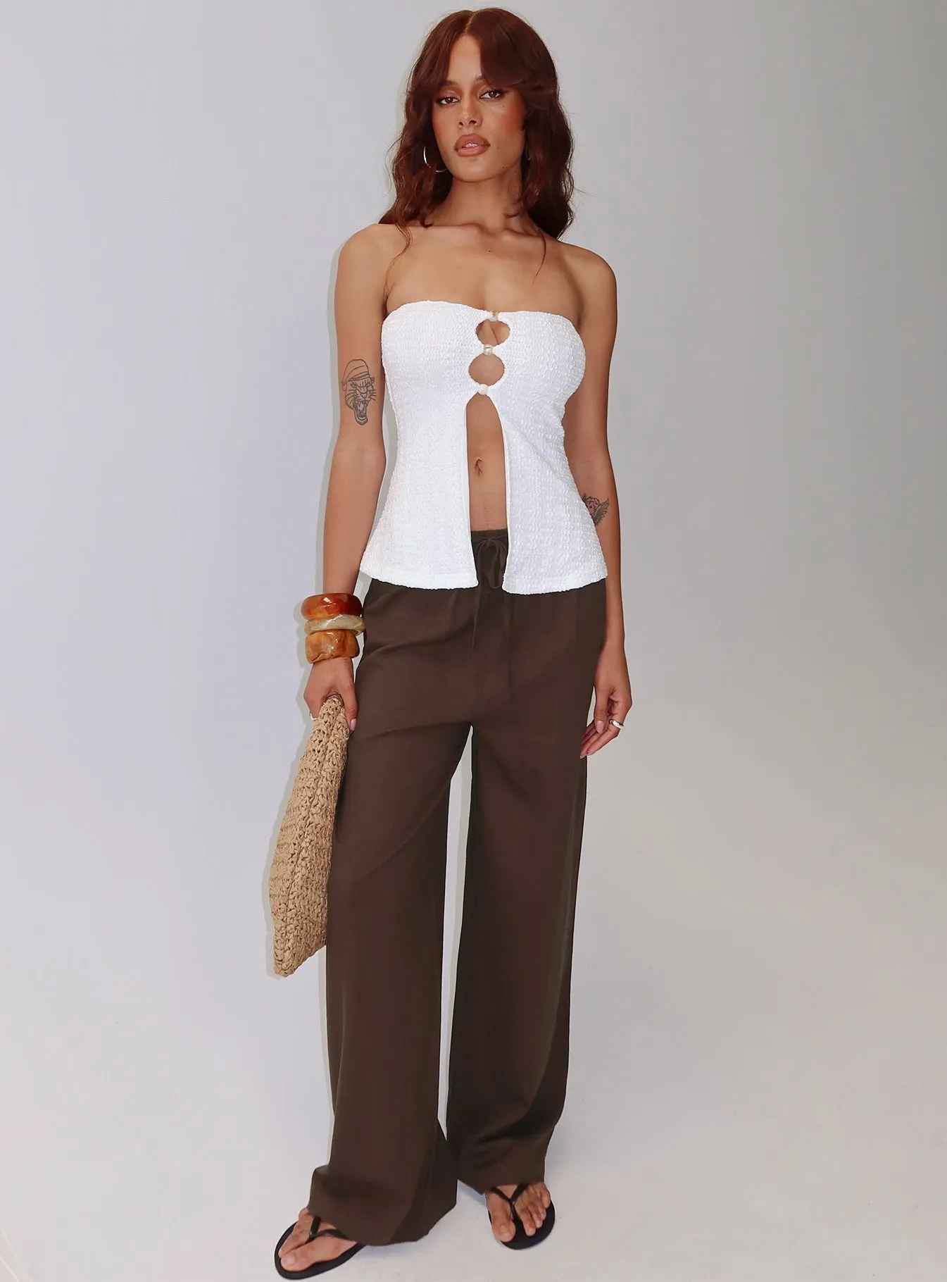 Parklea Pants Chocolate Brown sold by Princess Polly product image thumbnail 2