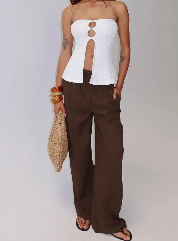 Parklea Pants Chocolate Brown sold by Princess Polly