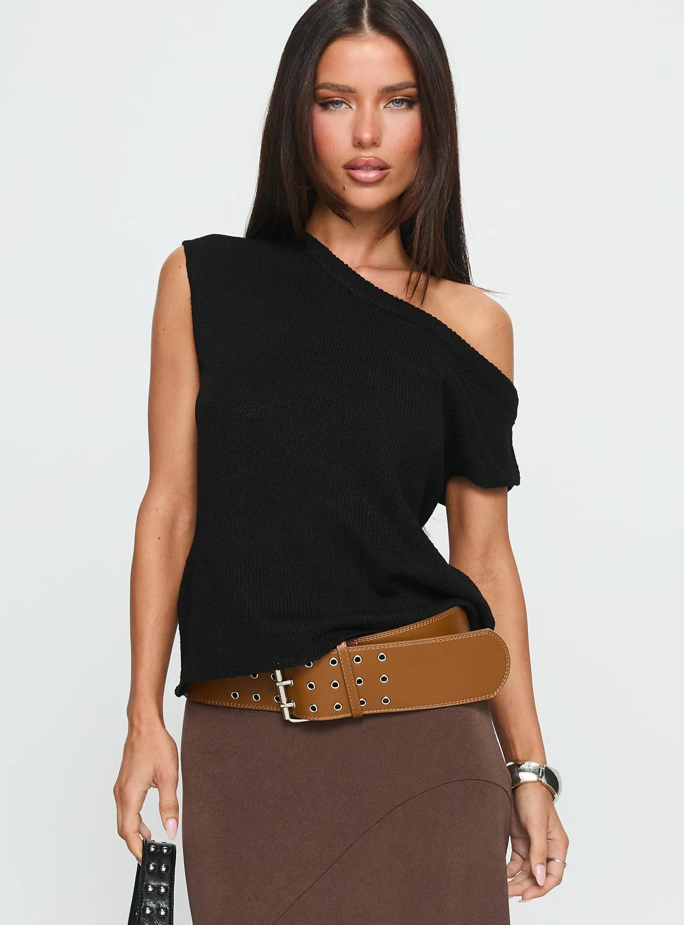 Ashfield Off Shoulder Top Black sold by Princess Polly product image thumbnail 2
