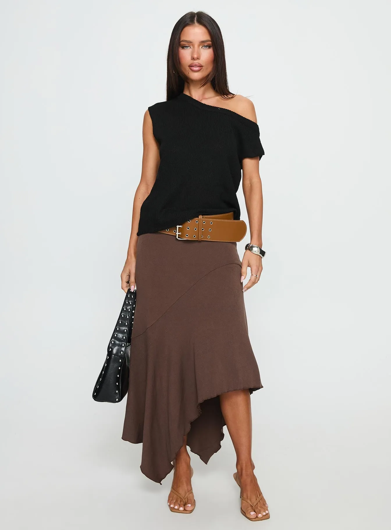 Ashfield Off Shoulder Top Black sold by Princess Polly product image thumbnail 3