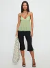 Zami Pleat Top Green sold by Princess Polly