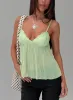 Zami Pleat Top Green sold by Princess Polly